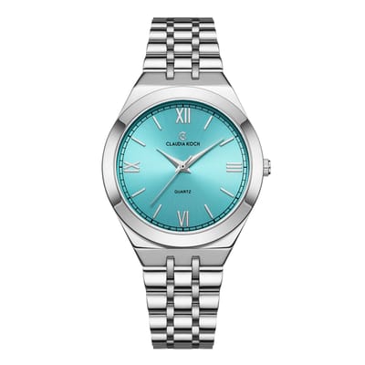 CK Grace – Silver with Light Blue Dial - ClaudiaKoch Watches CK 1273