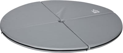 HOMCOM Pole Dancing Protection Mat Kunststof Ø150 x 5H cm Lichtgrijs
