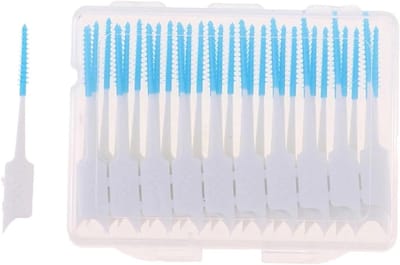Interdentale Borsteltjes - Tandflos Stokjes - Mondhygiëne Verbeteren - Moeilijke Plekken Bereiken - 40 Stuks - Veelkleurig