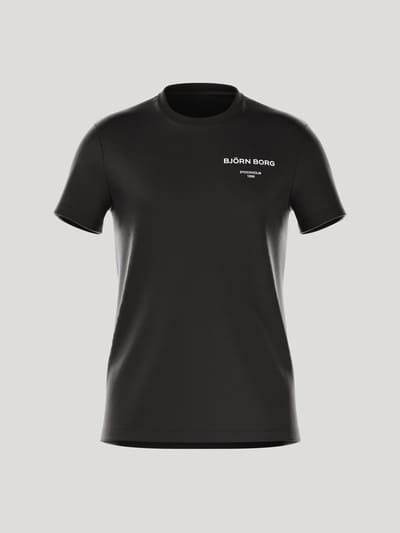 Björn Borg Essential 1 T-shirt Heren Zwart 25 100 % Katoen - Sportshirt Mannen - Maat M