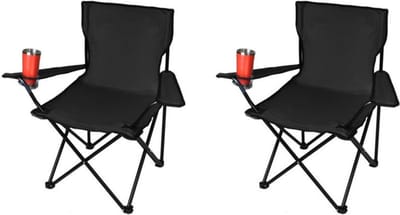 Simplechair - Campingstoel - Inklapbaar Visstoel - Vouwstoel - Comfortabel - Opvouwbaar Stoel - Max. 120 KG - 2 stuks