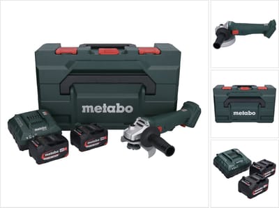 Metabo W 18 L 9-125 602247510 Haakse accuslijper 125 mm 18 V 4.0 Ah