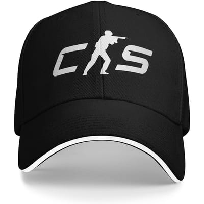 Counter-Strike  Cs Go  Sandwich Petten Unisex ,Vintage,Baseballpet Sandwich Hoed Verstelbare Snapback Petten Racepet Zomer Petten One Size black