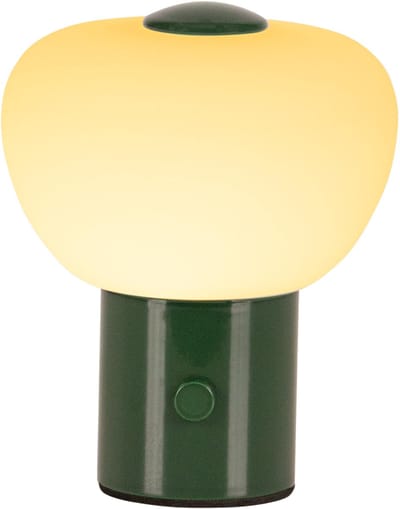 Lucide GUSTAV - Oplaadbare Tafellamp - Accu/Batterij - Ø 8 cm - LED Dimbaar - 1x0,8W 2700K - Groen | Essential