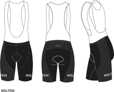 Retro Wielertenue Molteni Belgische Kampioen - REDTED - M