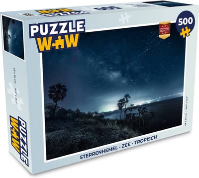 Puzzel Sterrenhemel - Zee - Tropisch - Jongens - Meisjes - Kinderen - Legpuzzel - Puzzel 500 stukjes