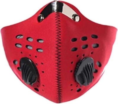 New Age Devi - Trainingmasker - Anti-stofmasker - Mondmasker - Perfect voor wintersport - In stijlvol rood