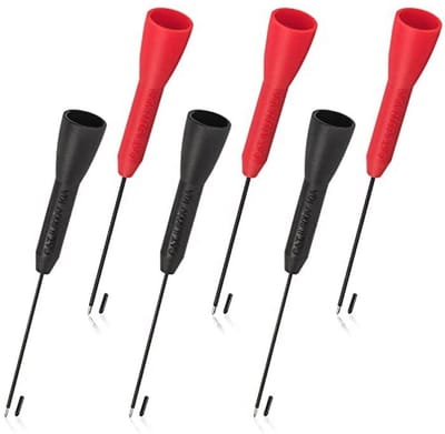 Set van 6 naaldtestsondes 2 mm voor niet-destructieve multimeter 600 V/10 A