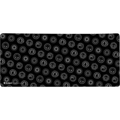 Magic: The Gathering Black And Grey Mana Pattern Gaming Mouse Mat - Large - 90 x 40cm