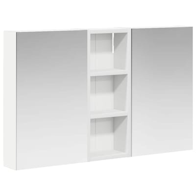 vidaXL - Badkamerkast - set - 3 - st - 80 - x - 10,5 - x - 50 - cm - Bewerkt - hout