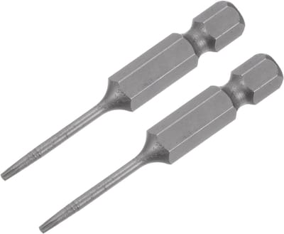 Torx Schroevendraaier Bits T5 50mm, 1/4 Inch Hex Shank, S2 Staal, Tamper Proof, Geschikt voor Automatische Reparatie - 2 Stuks, Precisie en Duurzaamheid