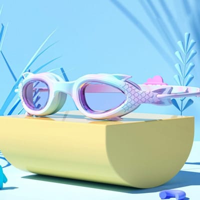 Lunettes de natation imperméables pour enfants Anti-buée HD Sirènes Lunettes de natation Dessin animé Lunettes de natation professionnelles pour enfants Fille Li Utilisation pratique