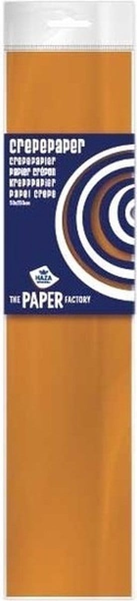 Crepe papier platte vellen - 5x - oranje - 250 x 50 cm - Knutselen met papier - Knutselspullen