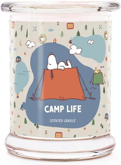 Geurkaars in glas - Camp Life, Fruitige Geurkaars, Decoratie voor Thuis, Cadeaus voor Vrouwen, Tot 50 Uur Brandduur