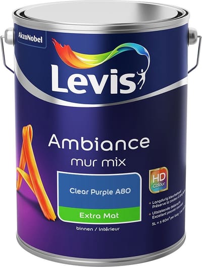 Levis - Ambiance Mur Extra Mat Mix - Clear Purple A80 - Mengverf - 5 L