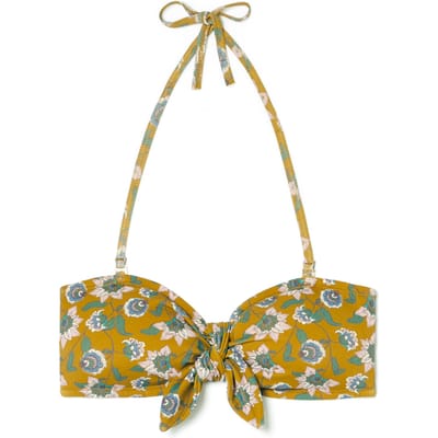 Louise Misha Bikini Top Walnut Cinnamon Flowers Größe: XXS | Bikinis Outlet | Damen | Braun
