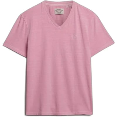 Superdry T-shirt Classic Cotton Linen Vee M1012391a Pink Lady Mannen Maat - M