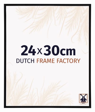 Fotolijst 24x30 cm - Kunststof - Zwart Hoogglans - Angers