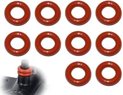 Dailygoods - Afdichting O-ringen - Vervangingsset - 10 stuks - Rode afdichtringen - Geschikt voor koffiemachines - Ondersteuningsventiel