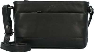 GREENBURRY Leren schoudertas Fiorentina Crossbody Bag Black zwart