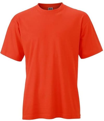 James and Nicholson - Unisex Medium T-Shirt met Ronde Hals (Lichtrood)