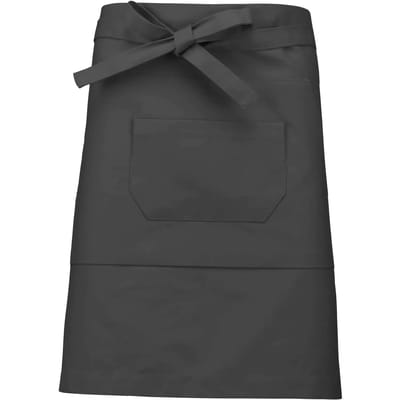 Schort/Tuniek/Werkblouse Unisex One Size Kariban Dark Grey 65% Polyester, 35% Katoen