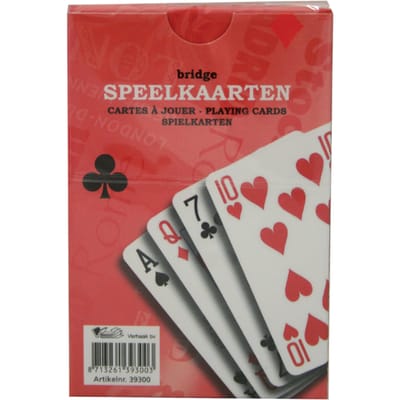 SOHO Speelkaarten – Spelkaarten – Kaarten set – 9 X 6 Cm – Karton – Rood