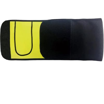 Ceinture amincissante pour homme, corset gainant, bande de sudation, ceinture de soutien pour le ventre et le fitness S yellow