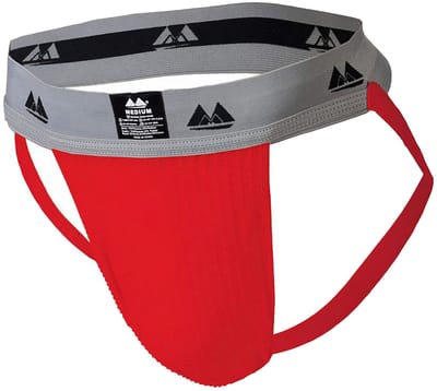 MM Sports Original Edition Swimmer/Jogger Jockstrap 2 inch Red - MAAT XXL - Heren Ondergoed - Jockstrap voor Man - Mannen Jock