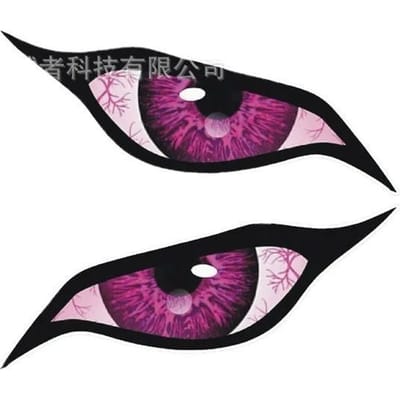 Autocollants yeux féroces pour voiture et moto, décalcomanies vinyle décoratives et personnalisées