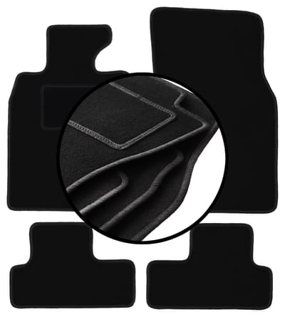 Complete set veloursmatten voor: Mini Cooper R56 hatchback (2006-2013)