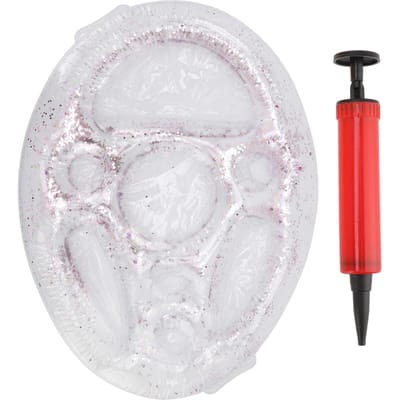 Porte-boissons gonflable PVC Plateau flottant pour piscine Fruit Vin Téléphone portable Eau Gonflable Lit de glace pour transparent