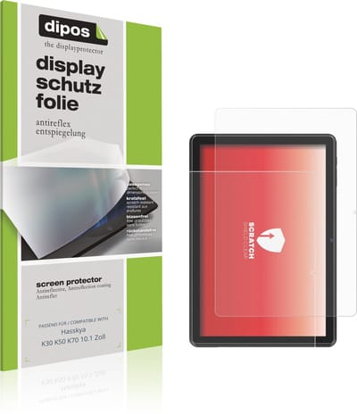 dipos – 2x Matte Beschermfolie geschikt voor Hasskya K30 K50 K70 10.1 Zoll | Krasbestendige & antireflecterende Screenprotector Ultra-Thin