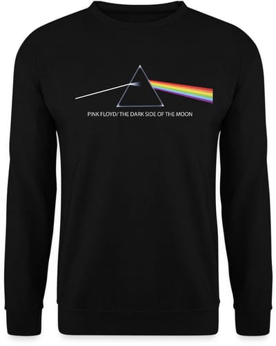 Pink Floyd Belettering The Dark Side Of The Moon Sweater Heren