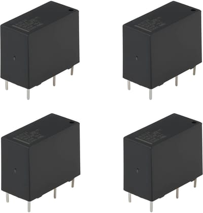 Cosensi - Dailygoods - 4 Stuks 5Pin Power Relais 24V 10A voor Elektronische Projecten
