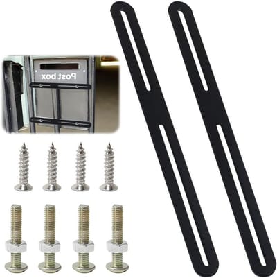 Post Box Bevestigingsset voor Hekken en Poorten, 2 Stuks, 280 x 24 mm, Geschikt voor Brievenbussen en Tuinhekken