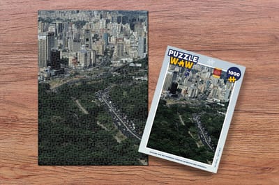Puzzel Skyline van het moderne Caracas en natuur van Venezuela - Legpuzzel - Puzzel 1000 stukjes volwassenen