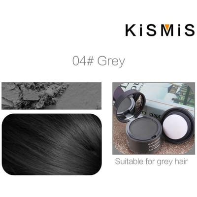 KISMIS 1 pièce/2 pièces poudre anti-cernes pour ligne de cheveux résistante à l'eau durable poudre de ligne de cheveux dans la couleur des cheveux contrôle des bords ligne de cheveux ombre maquillage correcteur de cheveux YSL 1pc gris