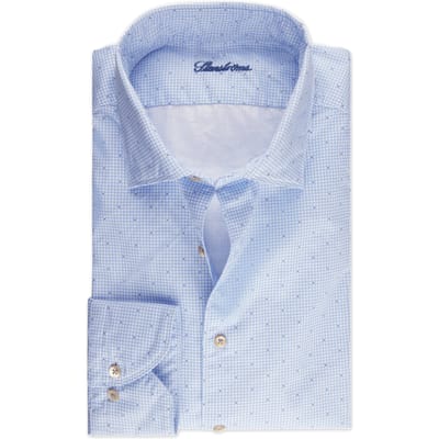 Stenströms Slimline/72, Rc Cuff, Sport Light Blue Pattern Maat: XXL | Zakelijke Overhemden Outlet | Heren | Blauw