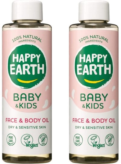Happy Earth Baby & Kids 100% Natuurlijk Face & Body Oil 2 x 150 ml