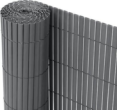 Privacyscherm Hek - Zichtbreker Windscherm - Balkon Afschermen - Weerbestendig PVC - 4 Meter Lengte - Antraciet
