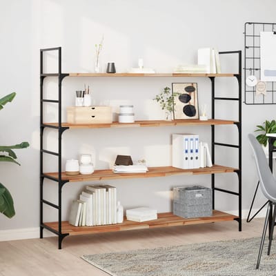 vidaXL - Wandschap - zwevend - olieafwerking - 160x40x2 - cm - massief - acaciahout