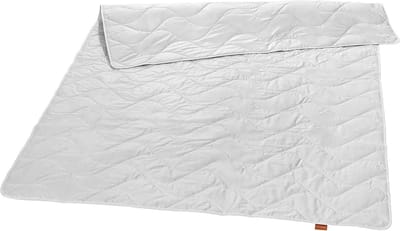 Nature dekbed, wildzijden deken, zomerdekbed, zijden deken met 100% wildzijde, overtrek 100% katoen, Made in EU, Ökotex, wasbaar op 40 graden, 100 x 135 cm, wit