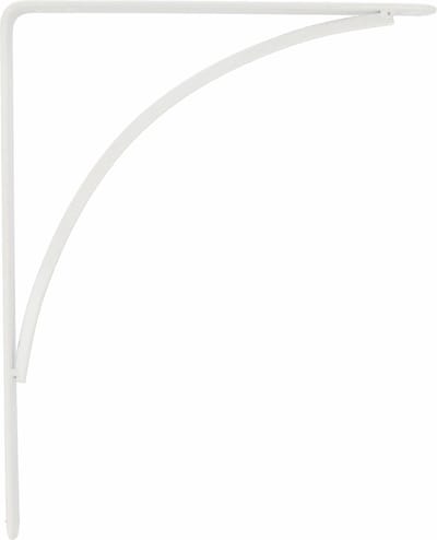 AMIG Plankdrager/planksteun van metaal - gelakt wit - H150 x B125 mm - boekenplank steunen - tot 105 kg