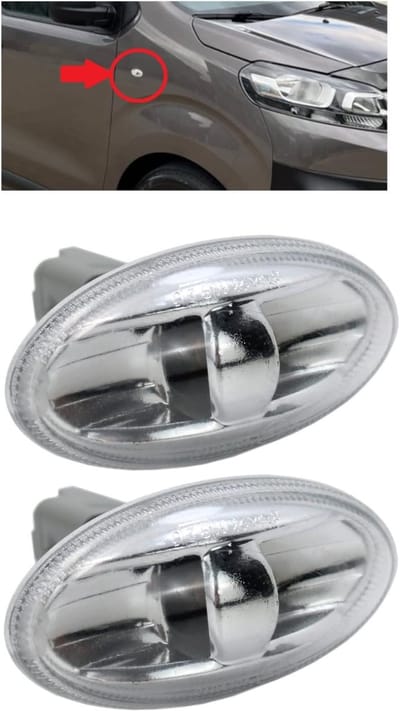 2x Zijmarkeringslicht Repeater voor Peugeot & Citroen – Compatibel met Diverse Modellen