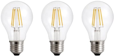 Spectrum LED Lamp A60 E27 - 8.5W - 230V - 1100 Lumen - 2700K Warm Wit - Ø60mm - Voor Plafondlamp, Tafellamp of Vloerlamp - 3 stuks