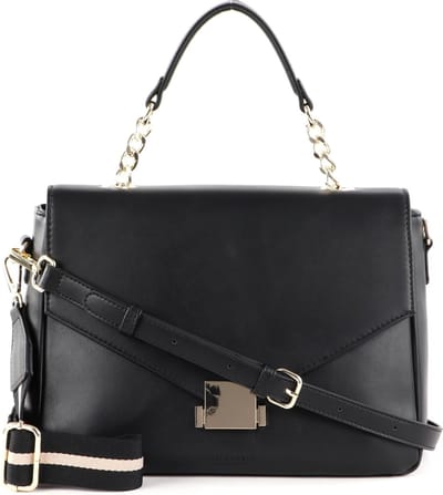 SEIDENFELT MANUFAKTUR Handtas Schoudertas Bjerka Handbag Black / Gold Zwart