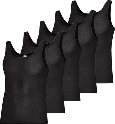 ESGE Heren Onderhemd 5 pack - Fijnrib Ringel