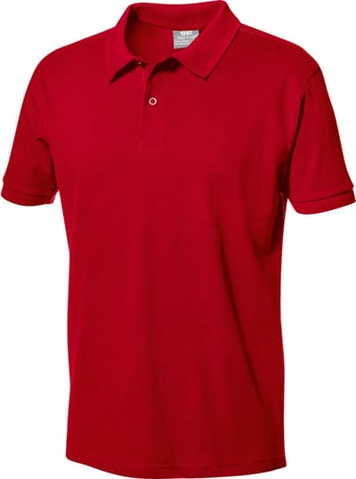 SIR SAFETY PIQUET Korte mouw Werkpolo HEREN Rood - 100% Katoen - 180 g/m² - Dubbel Gestikt