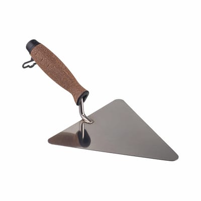 Awtools - Driehoekige Troffel - Roestvrijstaal - 180mm - Ergonomische Kurken Handgreep